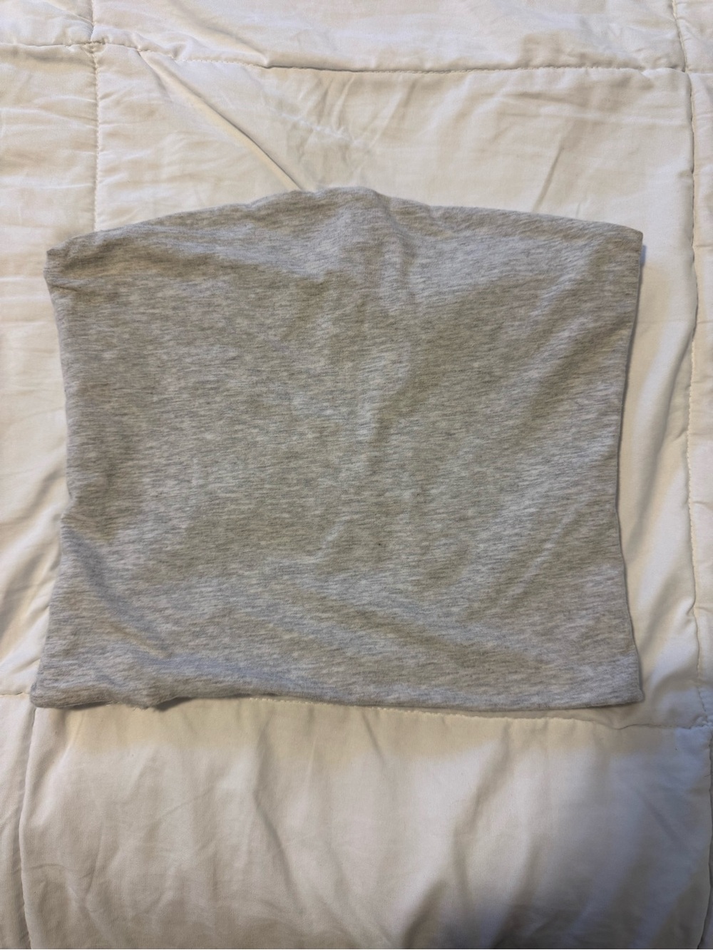Brandy Melville Heather Gray Strapless Tube Top